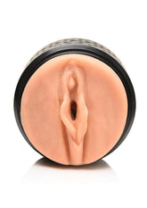 Mistress Vibrating Double Shot Rechargeable Masturbator - Pussy & Ass - Vanilla/Black